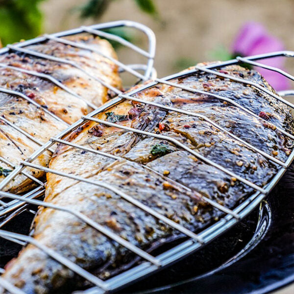 Mild Steel Grid – Fish – Braai Fireplace Man - Main Image