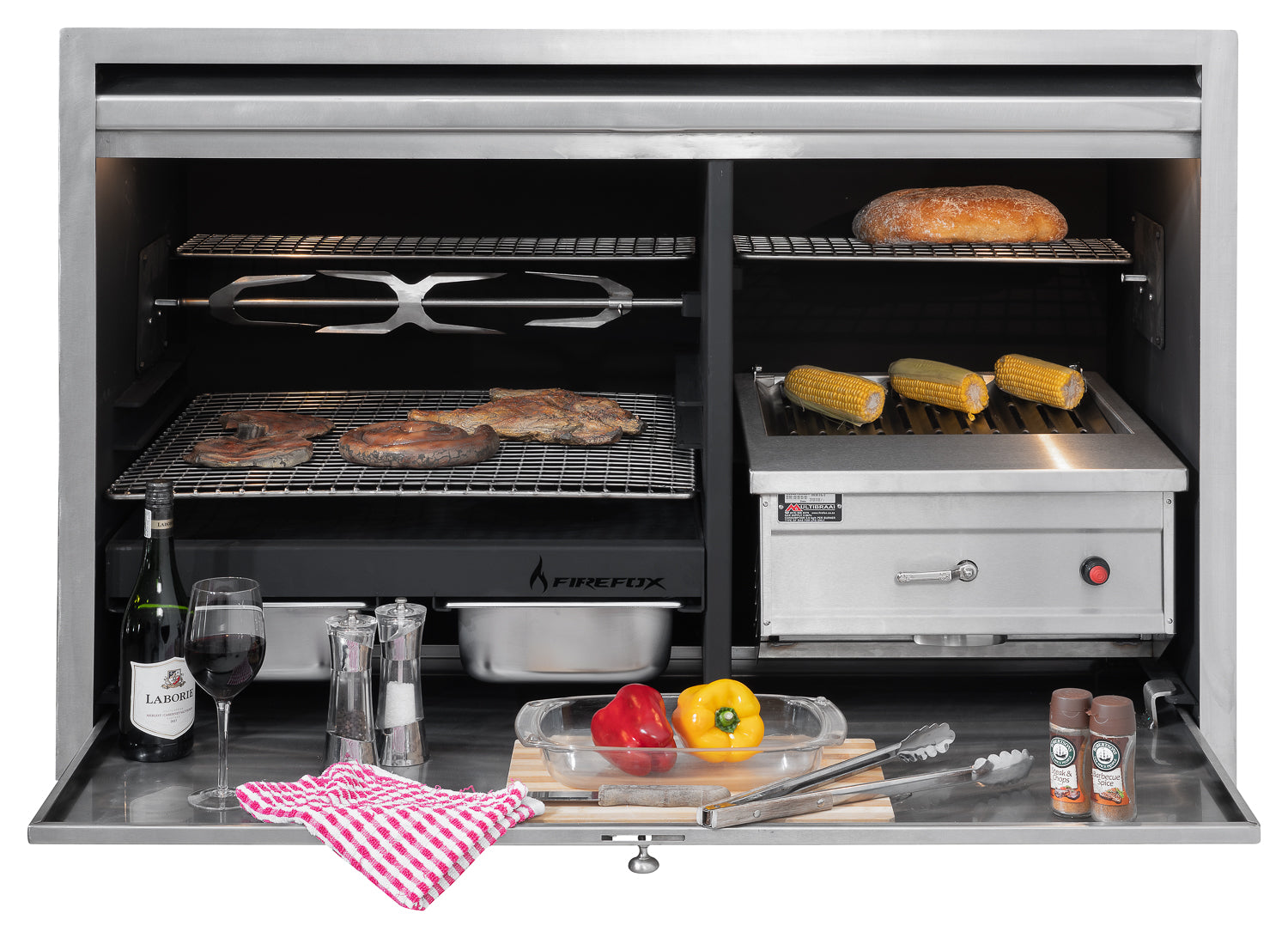 Built in Combo Gas/wood braais