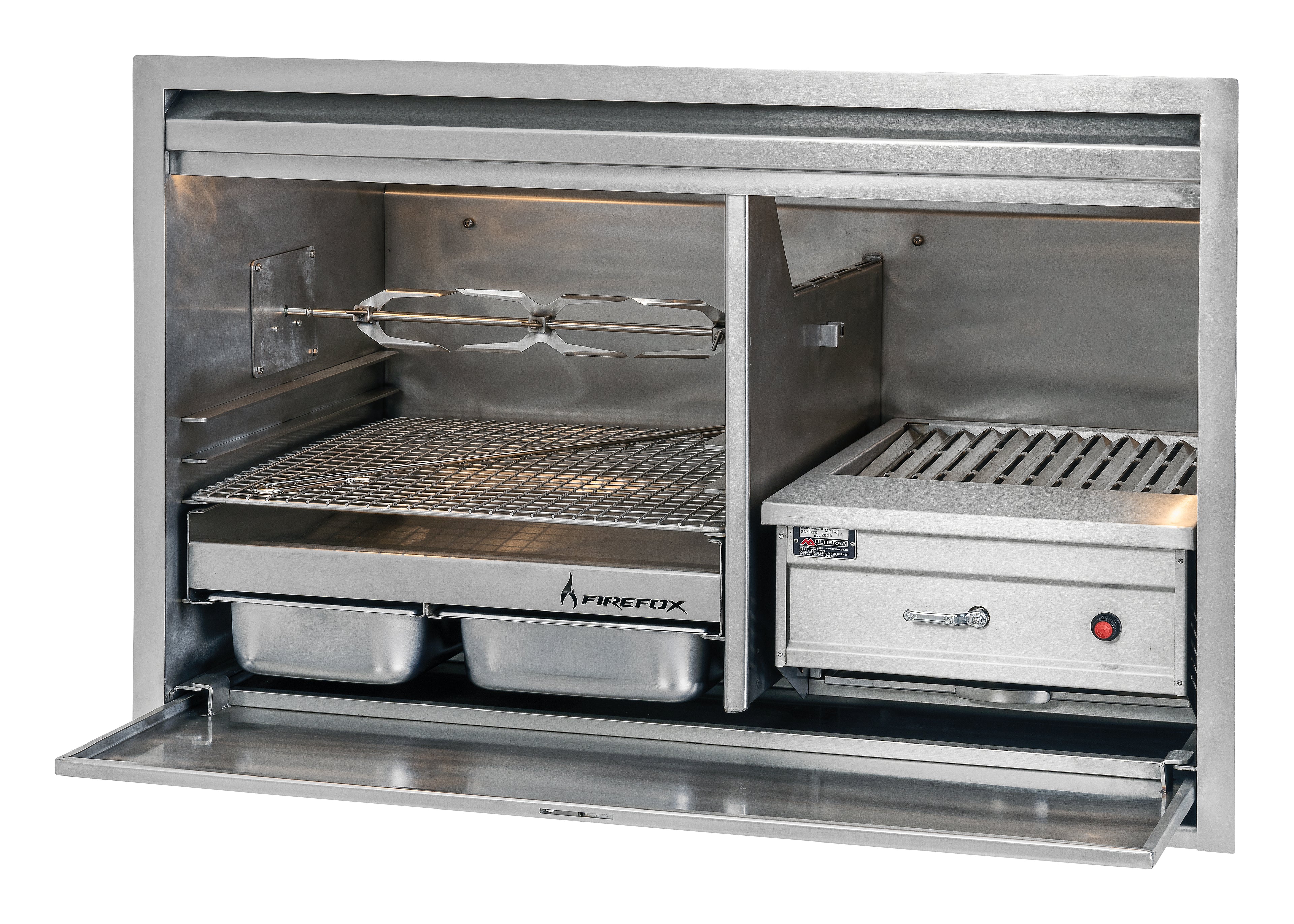 Built in Combo Gas/wood braais