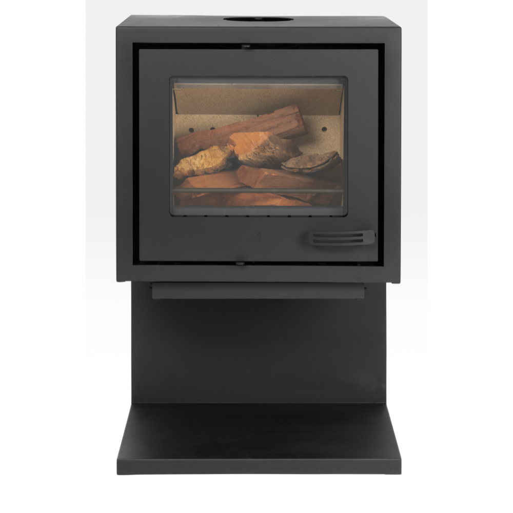 INFINITI CANTILEVER FREESTANDING  SINGLE SIDED WOOD BURNING FIREPLACE