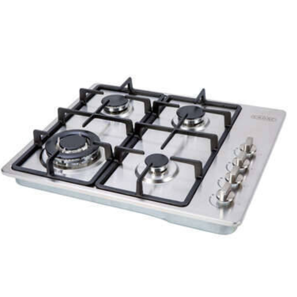 4b gas hob with side knobs