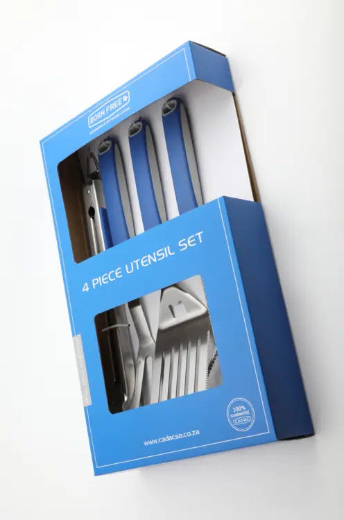 4 piece Braai utensil Set