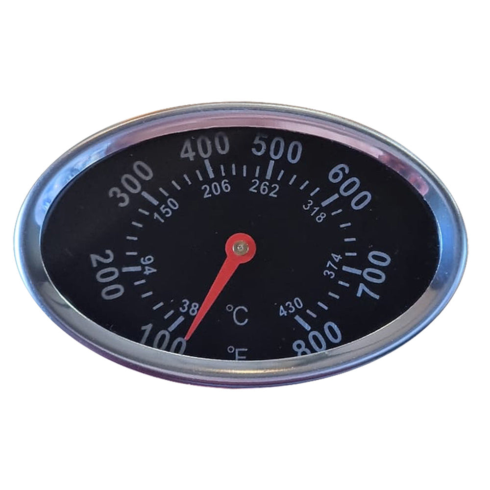 Oval BBQ temperature guage