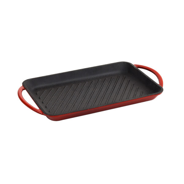LKS Chef Grill plate Red enamel