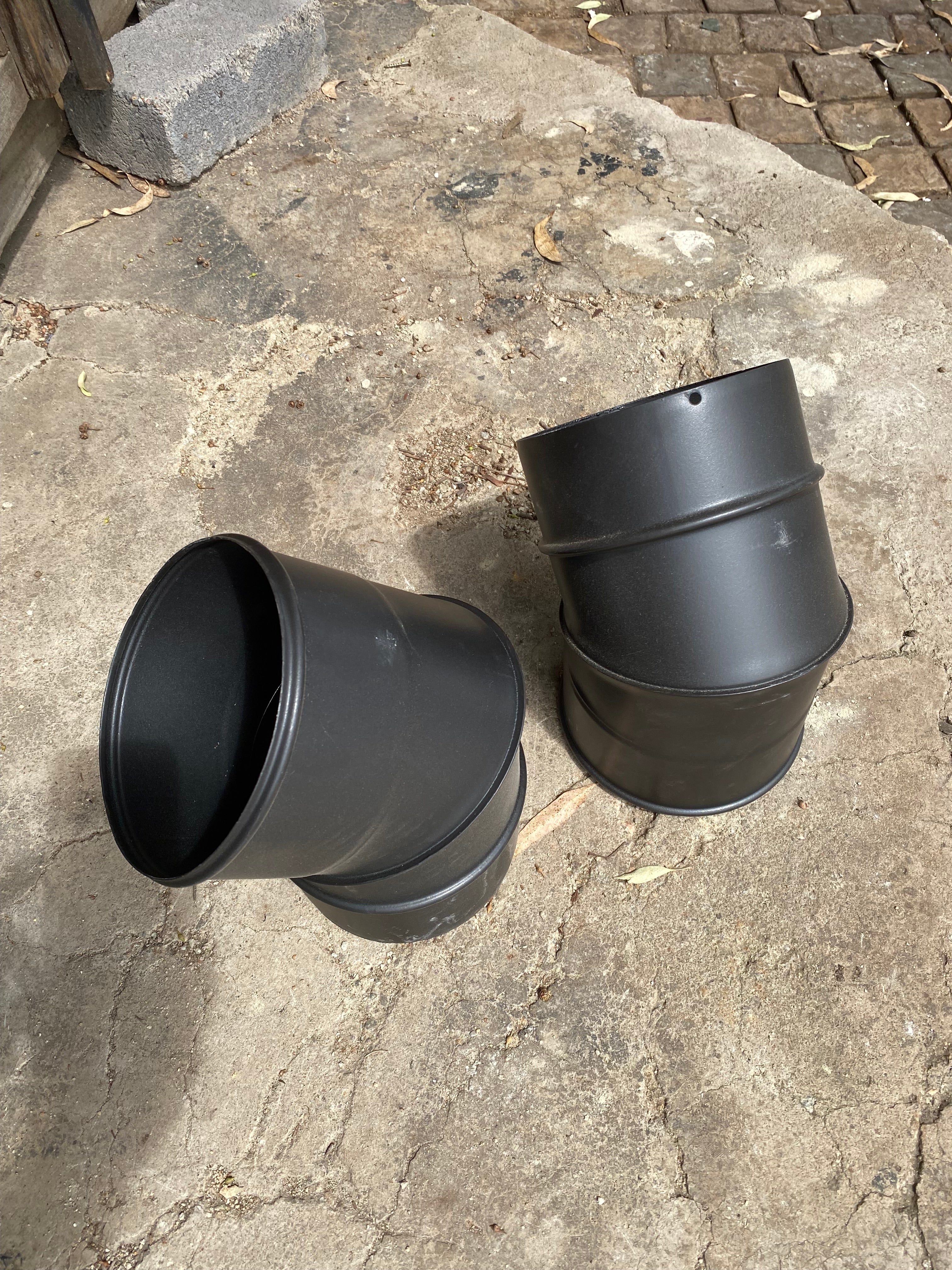 45 degree bends for combustion fireplaces