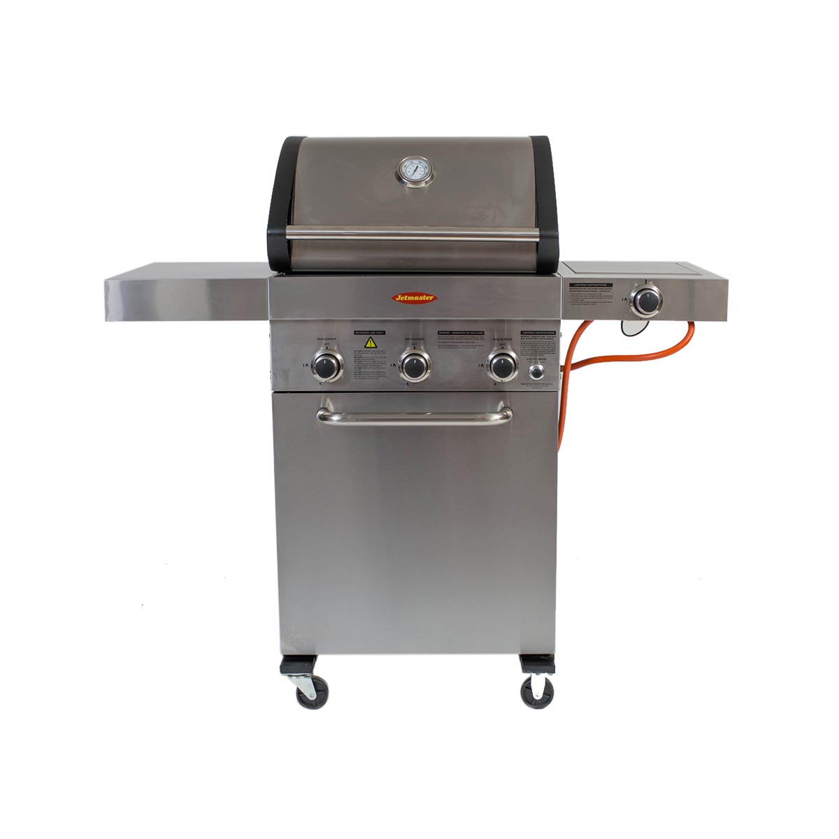 3 Burner Stainless steel gas braai