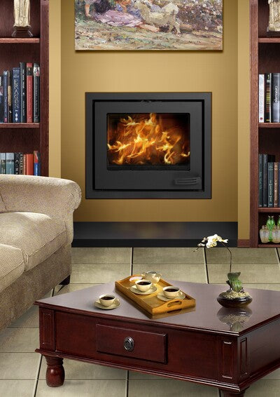 Infiniti Built in wood burning Fireplaces 8, 10 and 13kw single sided