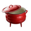 LKS No 3 Red Enamel potjie pot