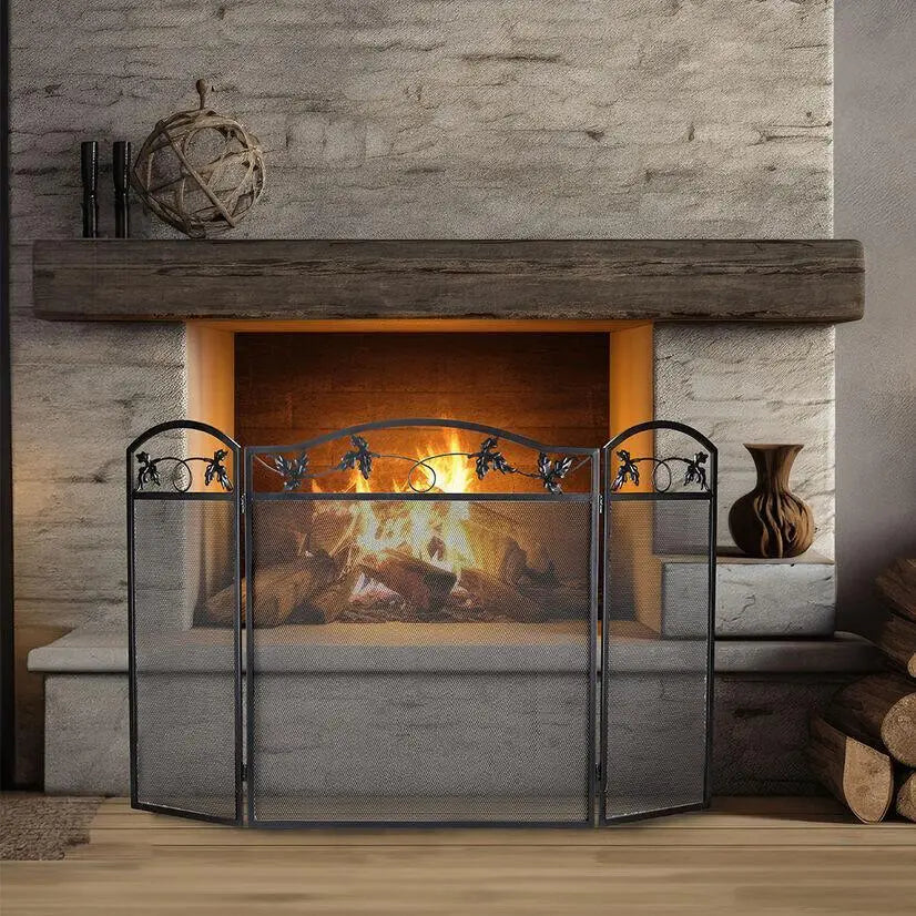 Fireplace screen 3 fold