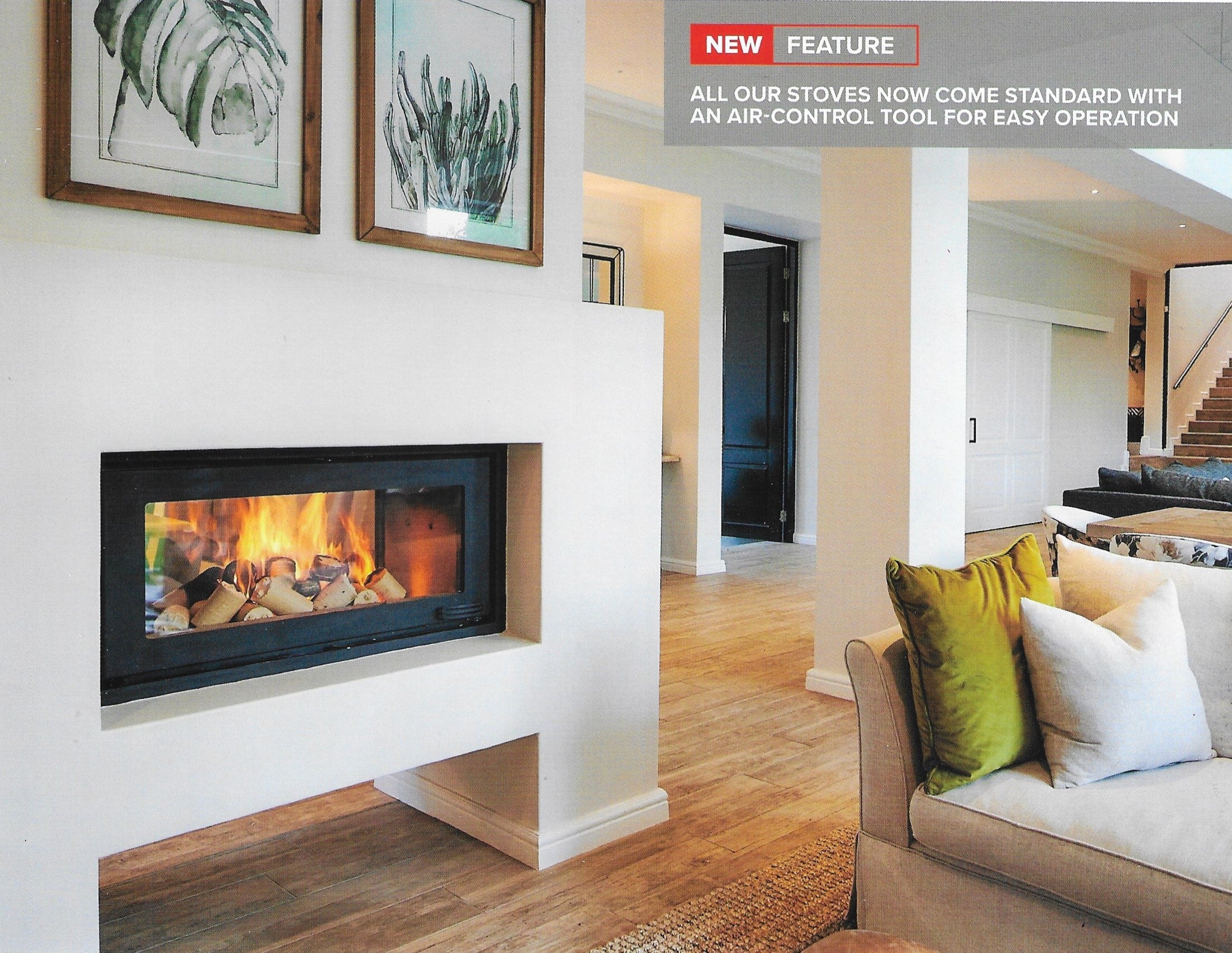 INFINITI BUILT IN 18KW DOUBLES SIDED WOOD FIREPLACE