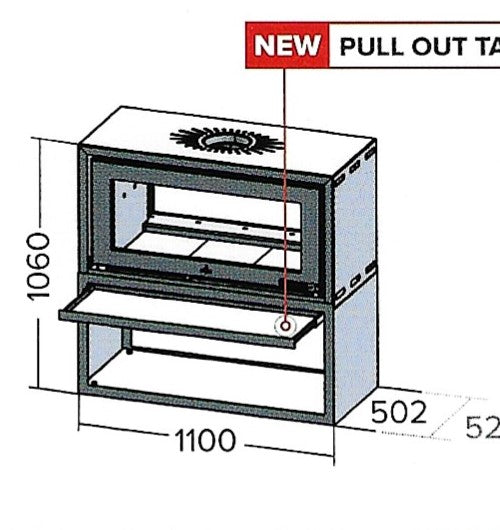 Infiniti 18kw convection double sided freestanding fireplace