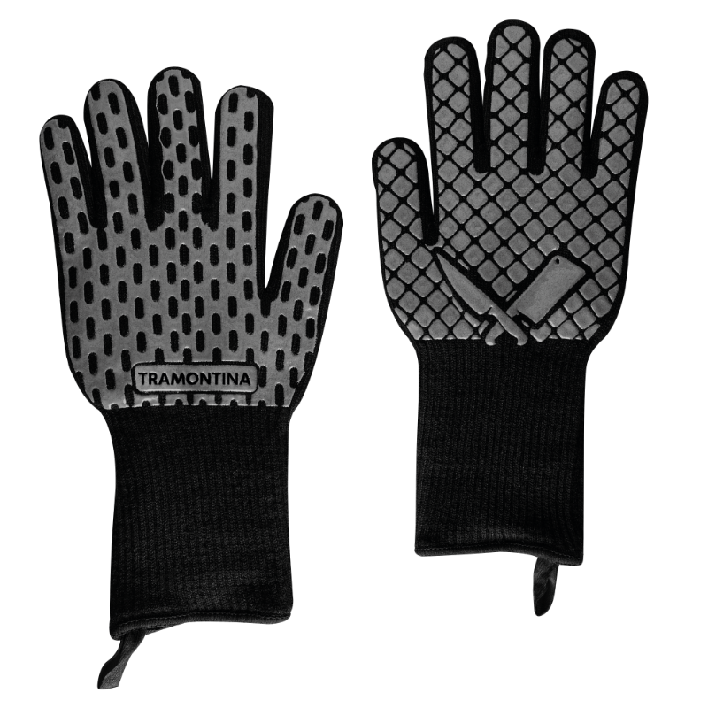 2pcs Braai Gloves Churrasco Black