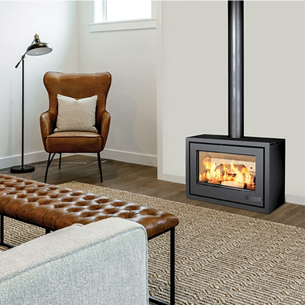 INFINITI FREESTANDING  8, 10 & 13 KW SINGLE SIDED CONVECTION BOX wood burning fireplaces
