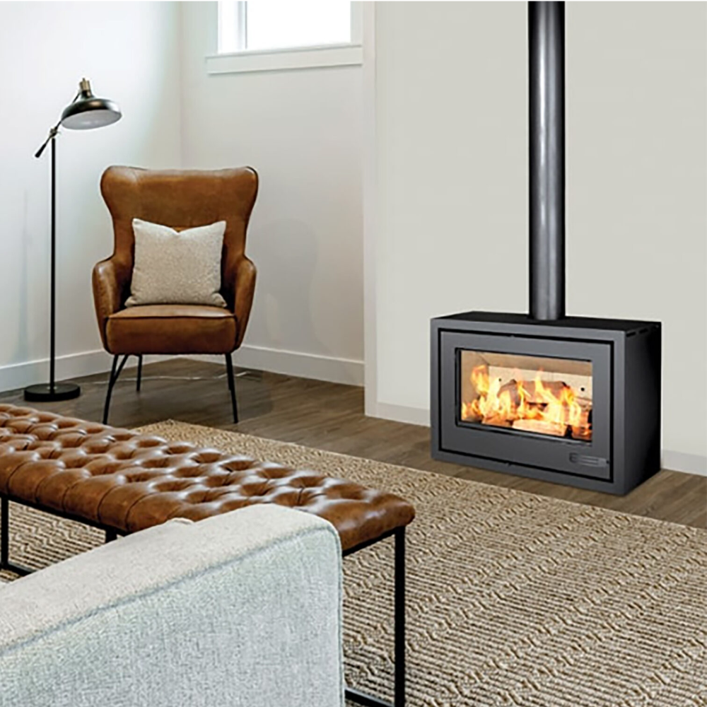 INFINITI FREESTANDING  8, 10 &amp; 13 KW SINGLE SIDED CONVECTION BOX wood burning fireplaces