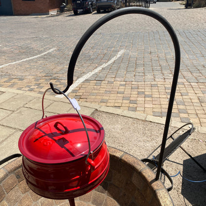 Potjie Hook mild steel for Keith Hamilton Fire slabs and fire pits