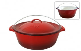 LKS Oven bake Red enamel No 12